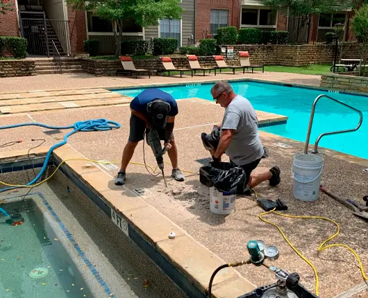 Pool service work completed by Pool Fix Texas