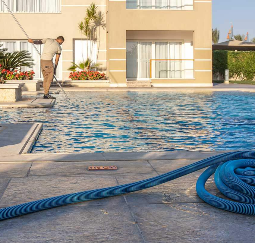 Pool service illustration